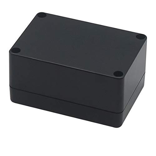 Zulkit Project Box Abs Plastic Ip65 Waterproof Dustproof Electrical Junction Box Enclosure Black 3.94 X 2.68 X 1.97 Inch (100X68X50Mm) (Pack Of 2) #TOP2