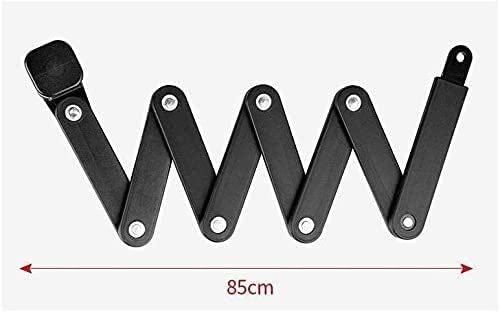 Candado con código para Bicicleta, candado Plegable portátil para Bicicleta de montaña, candado para tranvía, candado antirrobo con bisagras, candado Plegable para Bicicleta (Negro, 85 cm)