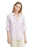 TOM TAILOR Damen Hemdbluse mit Streifen 1030325, 29262 - Lilac White Vertical Stripe, 42