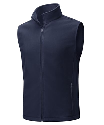 TACVASEN Men's Lightweight Fleece Vest Jacket