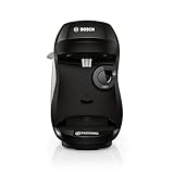Bosch - Cafetera Tassimo Happy Friendly, Hasta 70 bebidas, OneTouch, INTELLIBREW™, Negro, TAS102E