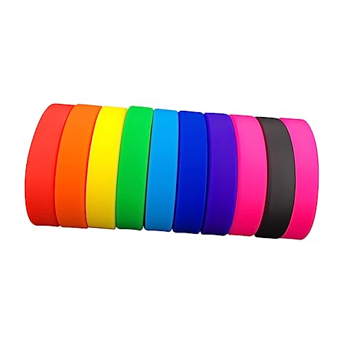 JOINPAYA 100Pcs Solid Color Silicone Bracelets for Blank Stretch Rubber Wristbands Lightweight Party Favors for Events and Sharing Comfortable Wear for All Ages