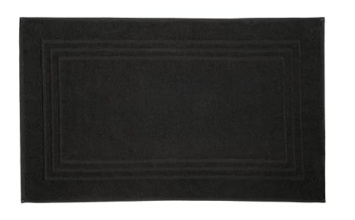 Kleine Wolke Frottier-Vorleger Lodge 3009926207, Maße 50 x 80 cm, Schwarz, 100% Baumwolle