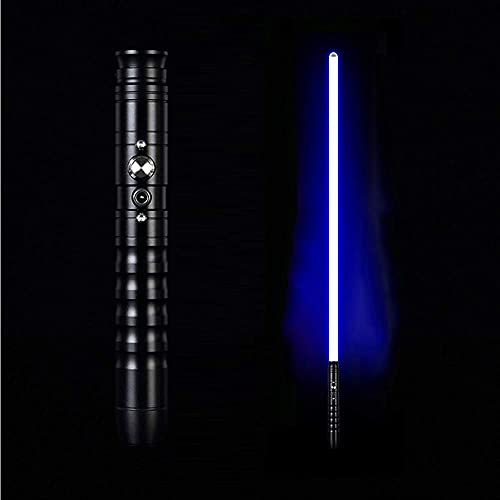 gengyouyuan Sable De Luz, Espada De Juguete De Metal Recargable, Adecuada para ColeccióN, DecoracióN Y Juegos De rol (Black Handle-Blue Light) Cover