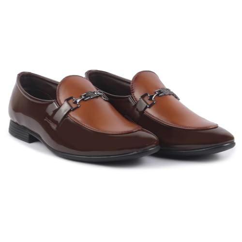 Image of FAUSTO Men Leather Pull-On Shoes