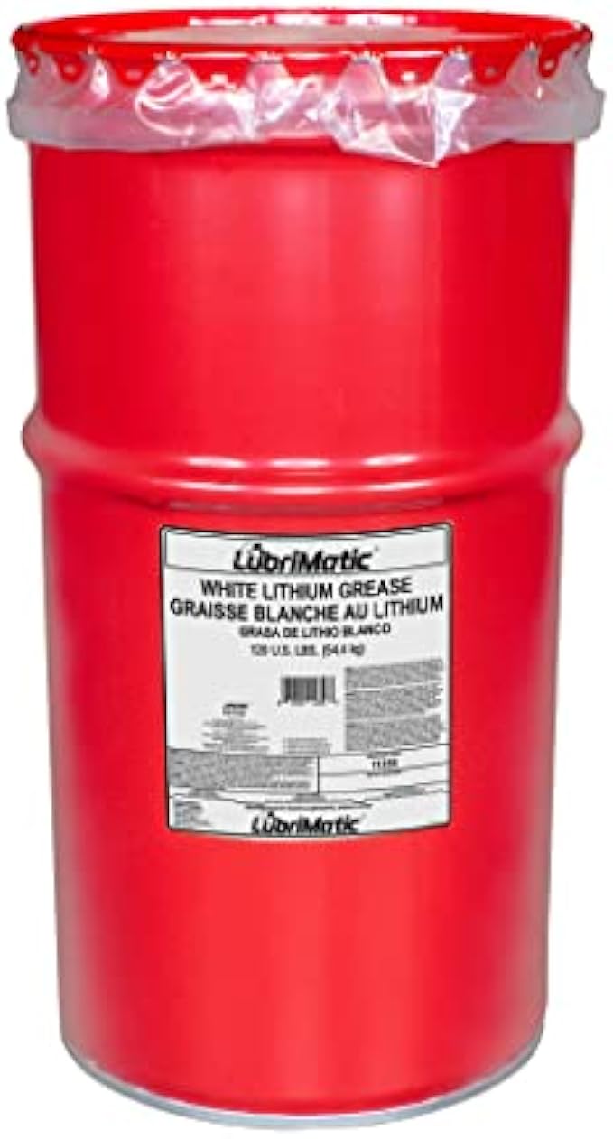LubriMatic 11356 White Lithium Grease - 120 LB. Drum