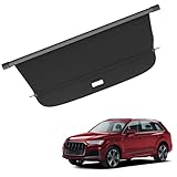 Vinomkii Cargo Cover fit for Audi Q7 2016-2023 for Retractable Trunk Rear Security Cover Shielding Shade Trunk Cover,Luggage Security Shield Shade