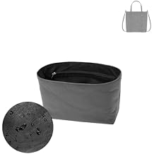 DGAZ Lightweight Purse Organizer Insert for MCM-Toni Visetos Bags,silk and DupontPaper handbag inner for Luxury BagNew Mini,Black