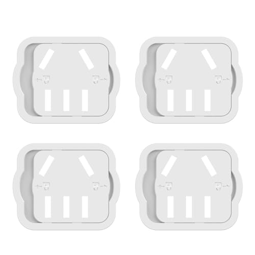 Zqxnt Paquete de 4 fundas para enchufes a prueba de niños, color blanco para proteger contra el enchufe de agua y del bebé