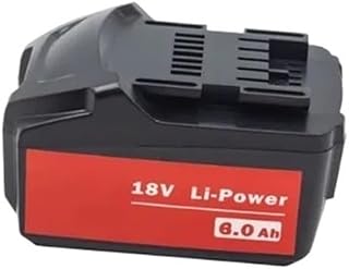 High-Capacity 18V 6000mAh, 9000mAh, 12000mAh Battery Compatible for Metabo Cordless Power Tools(Green)