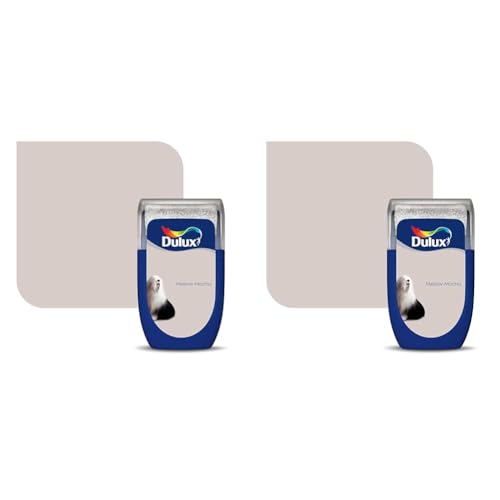 Dulux 5267841 Walls & Ceilings Tester Paint, Mellow Mocha, 30 Millilitres (Pack of 2)