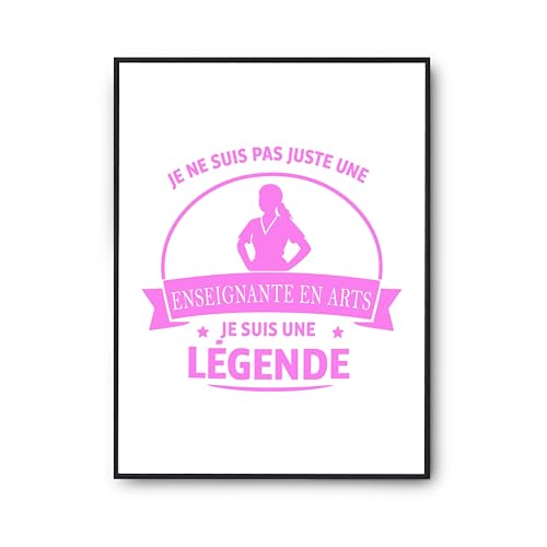 Poster enseignante en arts pour habiller un mur de classe vide