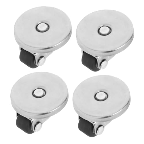 PartyKindom 4pcs Stick-on Caster Wheels For Furniture And Appliances Adhesive Swivel Wheels Adhesive Mini Caster Self