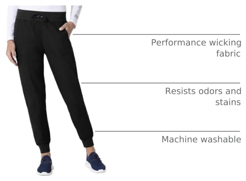 Carhartt Force Essentials Women's Jogger Scrub Pant, Black, S - image 4
