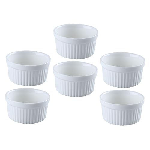 NAMOARLY 6pcs Dessert Bowls and Plates Waffle Cone Bowls for Small Pudding Cups Multi-purpose Oven