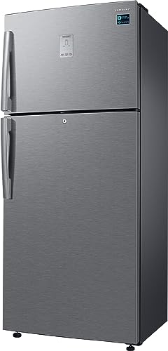 Image of Samsung 530 L, 1 Star, Optimal Fresh+, Digital Inverter, Frost Free Double Door Refrigerator (RT56C637SSL /TL, Silver, Real Stainless)