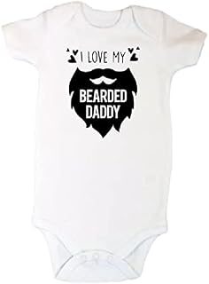 Premature, Tiny Baby Boy/Girl I Love My Bearded Daddy, Clothing Vest (3-8lb)(0-12m) (6-12 months)