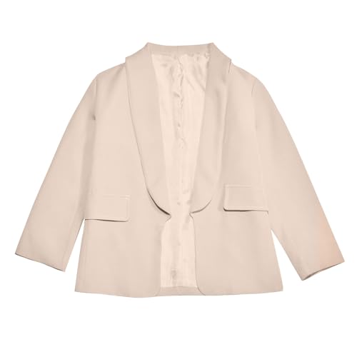Niños, Chaqueta De Traje Formal con Chal De Manga Larga para Niñas, Bolsillo Interior Frontal Abierto para, Estilo Casual para Niños # L