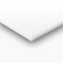 Acetal Copolymer Plastic Sheet 1" x 12" x 24" - White Color