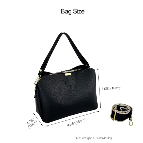 Women Bucket Bag Top Handle Crossbody Purse Vintage PU Leather Shoulder Satchel Fashion Tote Handbag for Work Travel Gifts2