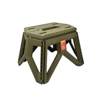 Alternative view of ZXDIN3 Folding Step Garden Stool for Seniors Sitting Outdoor Indoor Use | Anti-Slide & Non-Slip Design | Light Weight Heavy Duty Hold up to 400Lbs | Moss