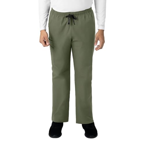 Carhartt Scrubs C55013 Unisex Force® Modern Fit Elastic Waist Pant - X-Small Short - Olive