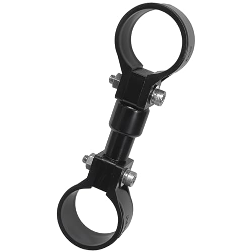 興栄化成 樹脂ダブルパイプクランプ ブラケットセット 22.2mm 50L 平行 連結 固定金具 転倒防止 黒 KFBS25-2315