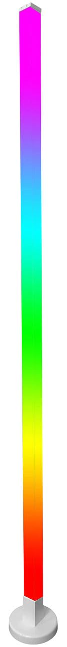 Luminea Home Control Led Wohnzimmerleuchten: 4er-Set Smarte WLAN-Standleuchte mit RGB-IC-LEDs, App, 10 W, 150 cm (Alexa Stehlampe, Ecklampe LED)