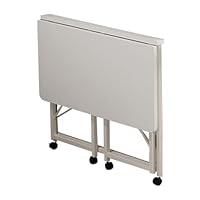 Amazon.co.jp: 4輪付き折りたたみデスク、折りたたみ式ドロップ