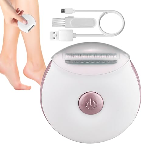 Nankoyal Depiladora Eléctrica para Mujeres | Depiladora Corporal Recargable USB y Recortadora - Cabezal Extraíble Impermeable para Uso en Seco y Húmedo en Piel Sensible Cuidado Diario Piernas Brazos