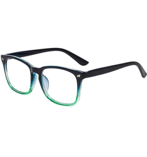 Image of Blue Light Blocking Computer Glasses for Men & Women, Square TR90 Lightweight Eyeglasses Frame, Anti Eye Strain UV Protection, Clear Lens for Gaming Office Reading