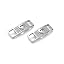 2PCS Silver Heart Bling Diamond Pattern