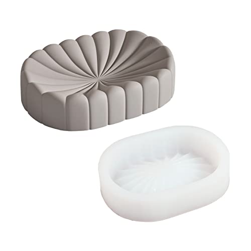BOOWAN NICOLE Soap Dish Silicone Mold DIY Bathroom Accessories Set Making Tools