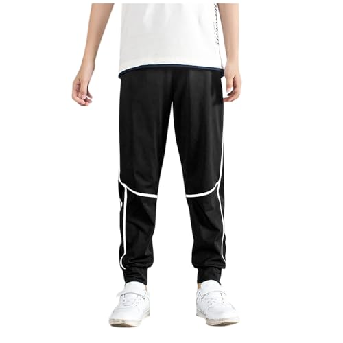 Sweatpants for Boys Casual Elastic Waist Hiking Trousers with Pockets Baggy Fashion Comfy Lounge Athletic Sweat Pants2