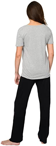 Disney Women's Pajama Lounge Set Minnie Mouse (Grey Tee & Black Pants, 3X) #TOP7