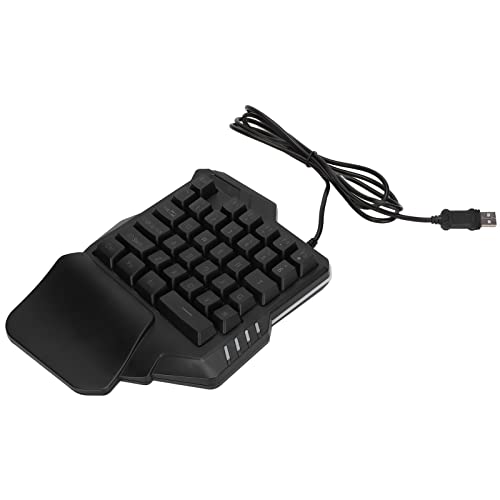 Mini Teclado para Juegos, Teclado Retroiluminado con LED para una Mano 35 Teclas para Juegos para el Hogar para el Dormitorio Cover