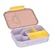 LÄSSIG Kinder Brotdose Frühstücksbox BPA-frei mit herausnehmbarer Trennung/Bento-Lunchbox Pattern Party rose/lilac