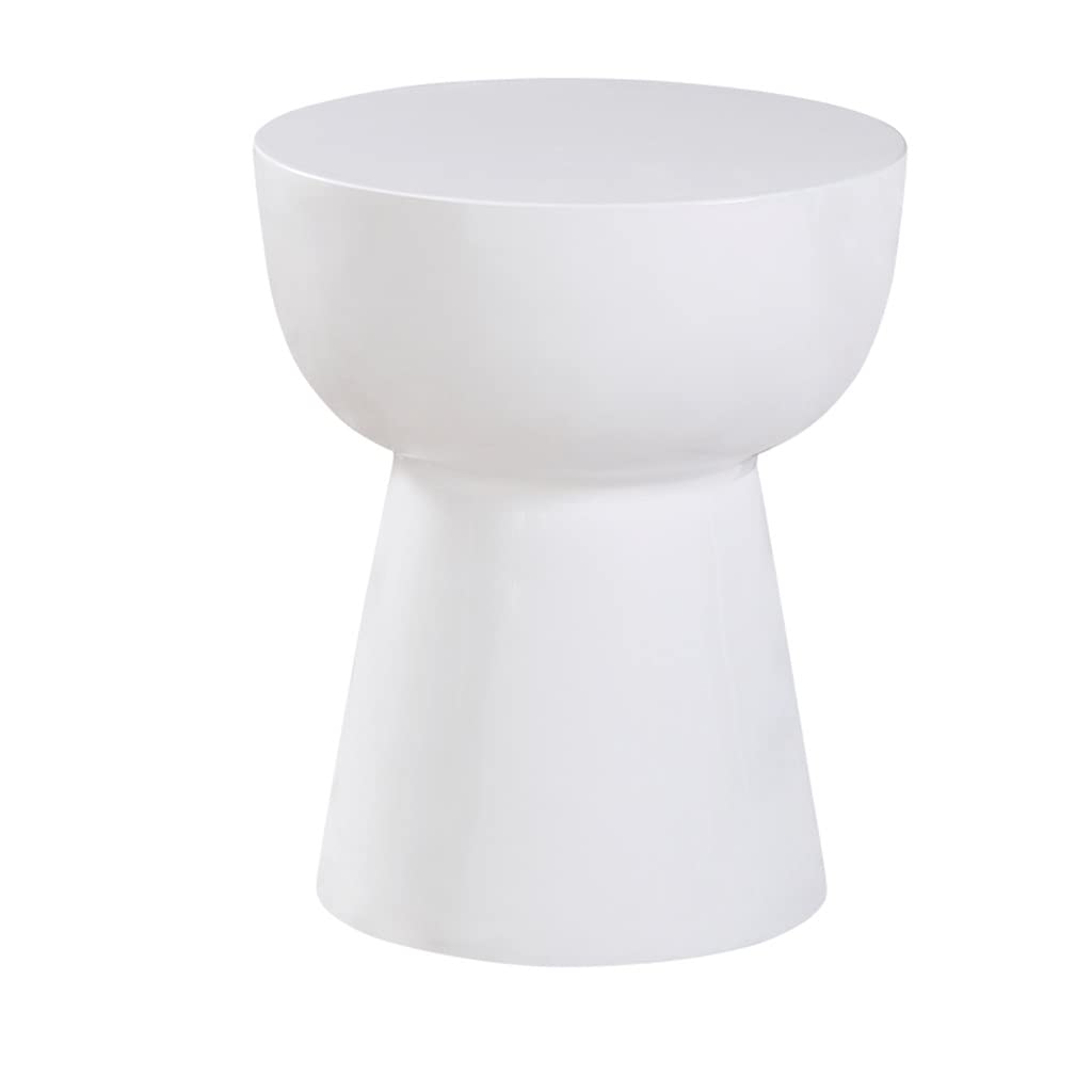 Creative Speide Petite Table Ronde Sofa Table d'appoint Mobile Moderne Moderne Chambre Chambre à Coucher Chambre à Coucher de Chevet Femme Petite Table Ronde(Bianco)