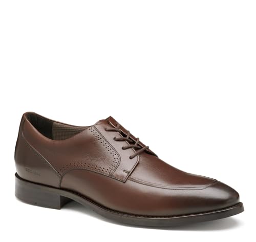 Johnston & Murphy Men's Lavoy Moc Toe Lace-Up Oxford, Mahogany Full Grain, 13 M