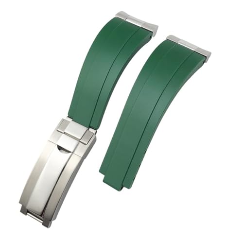 Bracelet de montre en caoutchouc silicone 20mm adapté pour Rolex Submariner GMT