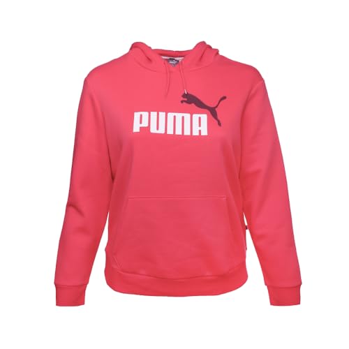 Image of PUMA Womens Essentials Logo Hoodie Casual Outerwear Casual Hoodie - Grey