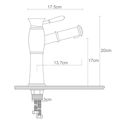 Mitigeur de lavabo de salle de bain avec jet extractible rétro - 8