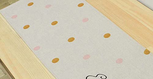 Chemin de table Enjoy Life en polyester beige pour sublimer vos fêtes - 4