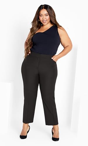 Women's Plus Size Cool Hand Trouser Black2