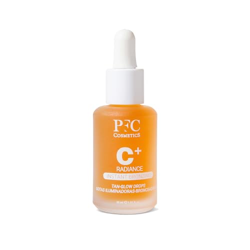 PFC Gotas Autobronceadoras con Aloe Vera. 30ml. Facial y Corporal. Efecto Iluminador. Bronceado Natural y Gradual. Uso con tu Crema Habitual. Todo Tipo de Pieles