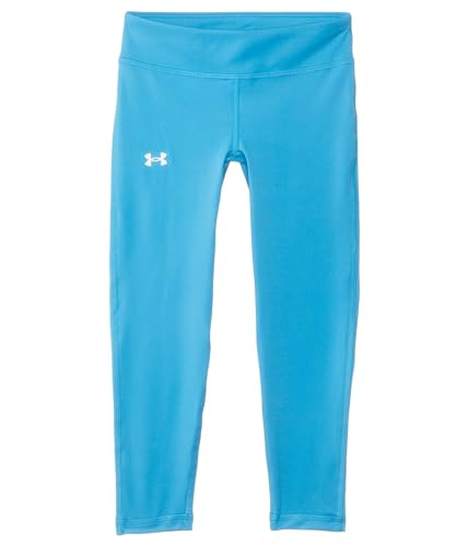 Under Armour Girls Motion Solid Crop Leggings, (452) Ether Blue / / White, Medium