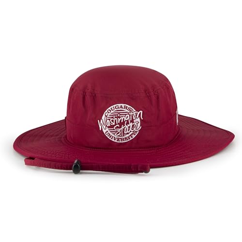 The Game NCAA Licensed Washington State Cougars Boonie Hat, Washington State University Game Day Bucket Hat Cardinal