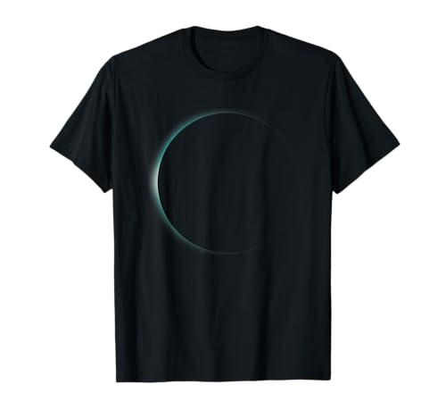 gift creative original sun moon lunar ecliplse Sonne - Mond - Mondfinsternis - Solarfinsternis - Galaxie T-Shirt, Schwarz, S