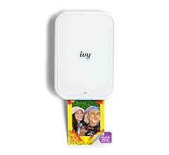 Canon Ivy 2 Mini Photo Printer, Print from Compatible iOS & Android Devices, Sticky-Back Prints, Pure White