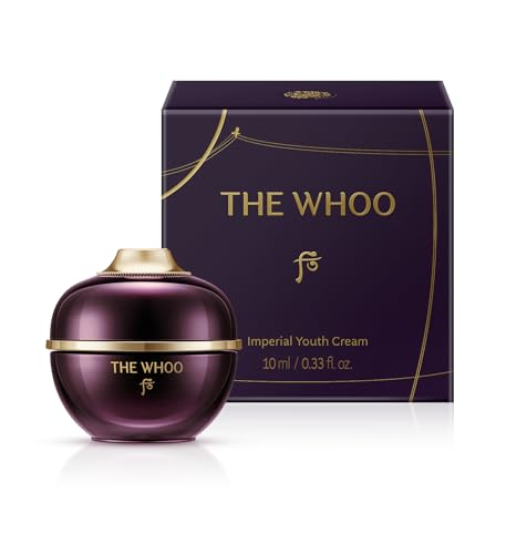 THE WHOO Imperial Youth Cream 10ml / 0.34 fl oz | Prestige Anti-Aging Ginseng Face Cream | Firms Smooths & Restores Radiance | Korean Royal Skincare